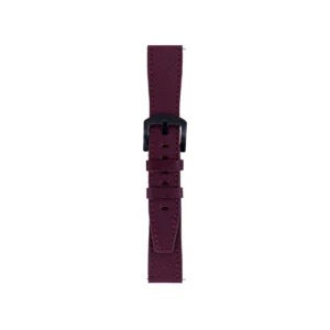 Fro LW38-43 20 mm Hakiki Deri Safiano Bordo Kordon Siyah Toka