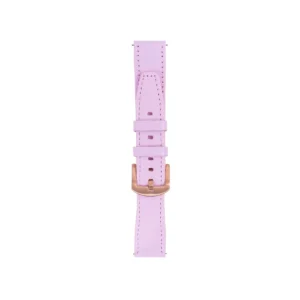 Fro LW38-43 20 mm Hakiki Deri Düz Pembe Kordon Gold Toka